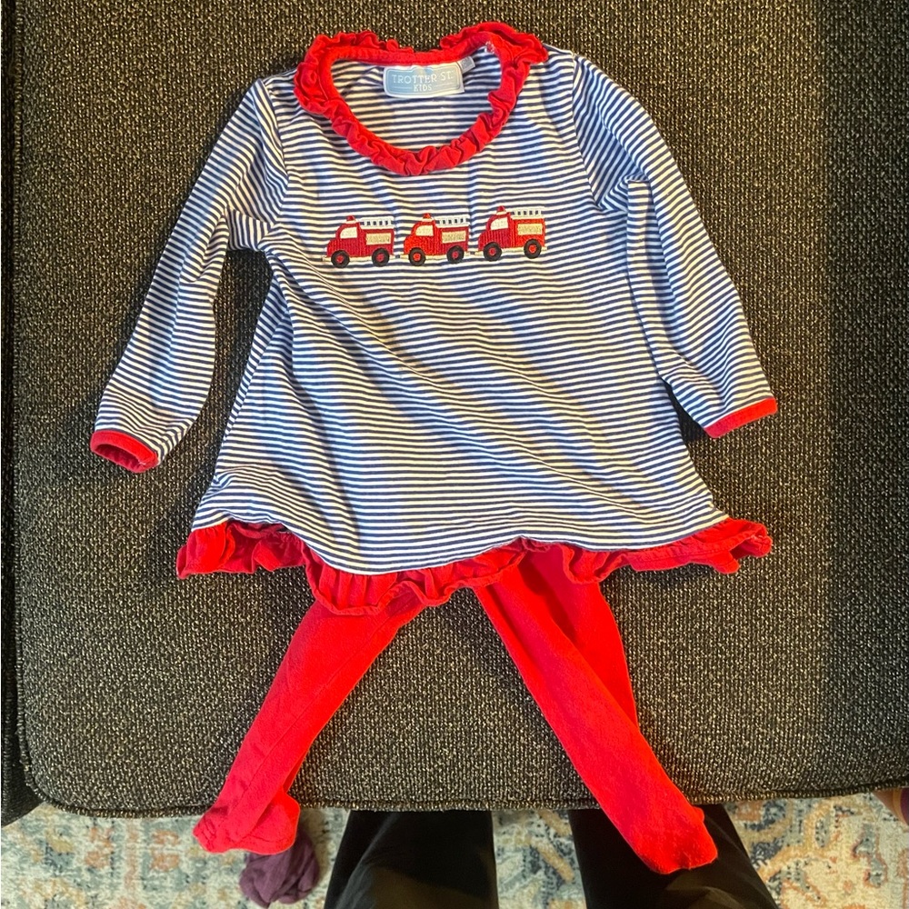 Trotter street kids 18m toddler train shirt